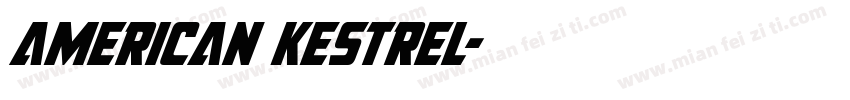 american kestrel字体转换